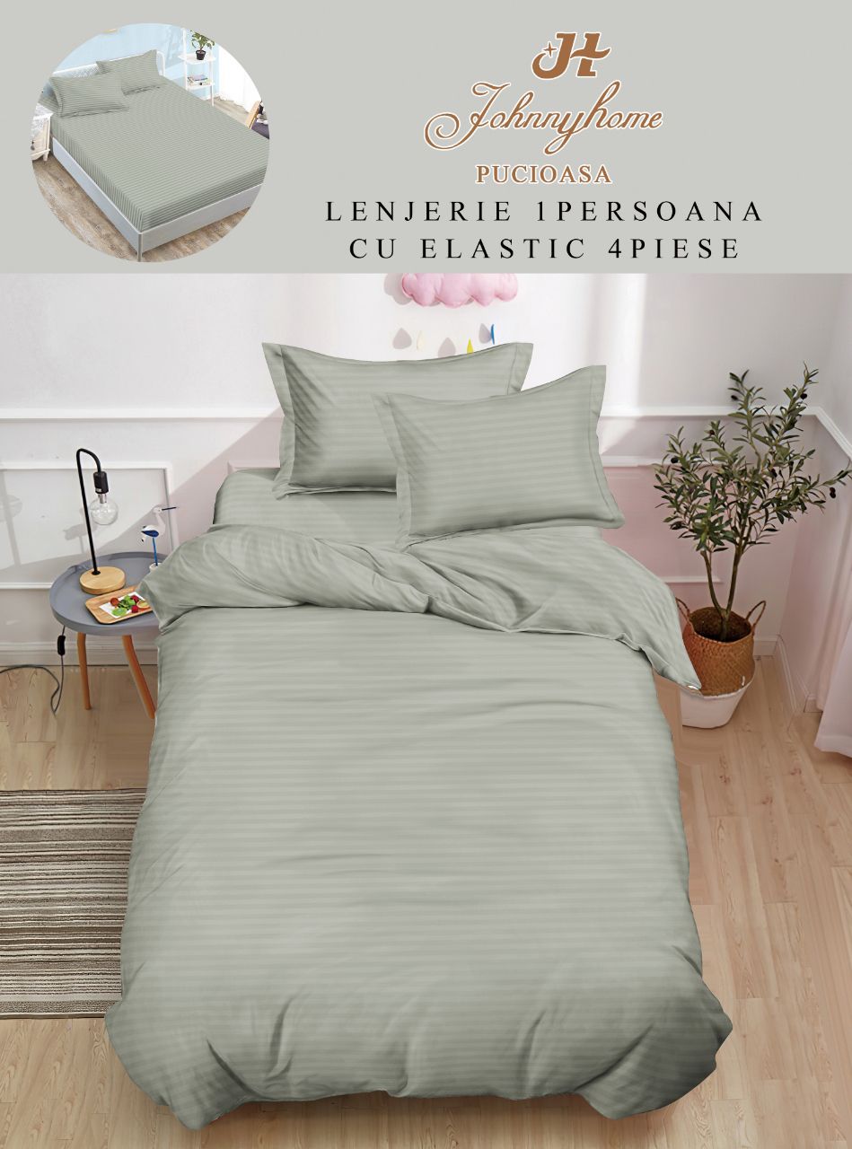 Единично спално бельо с ластик - DY-01