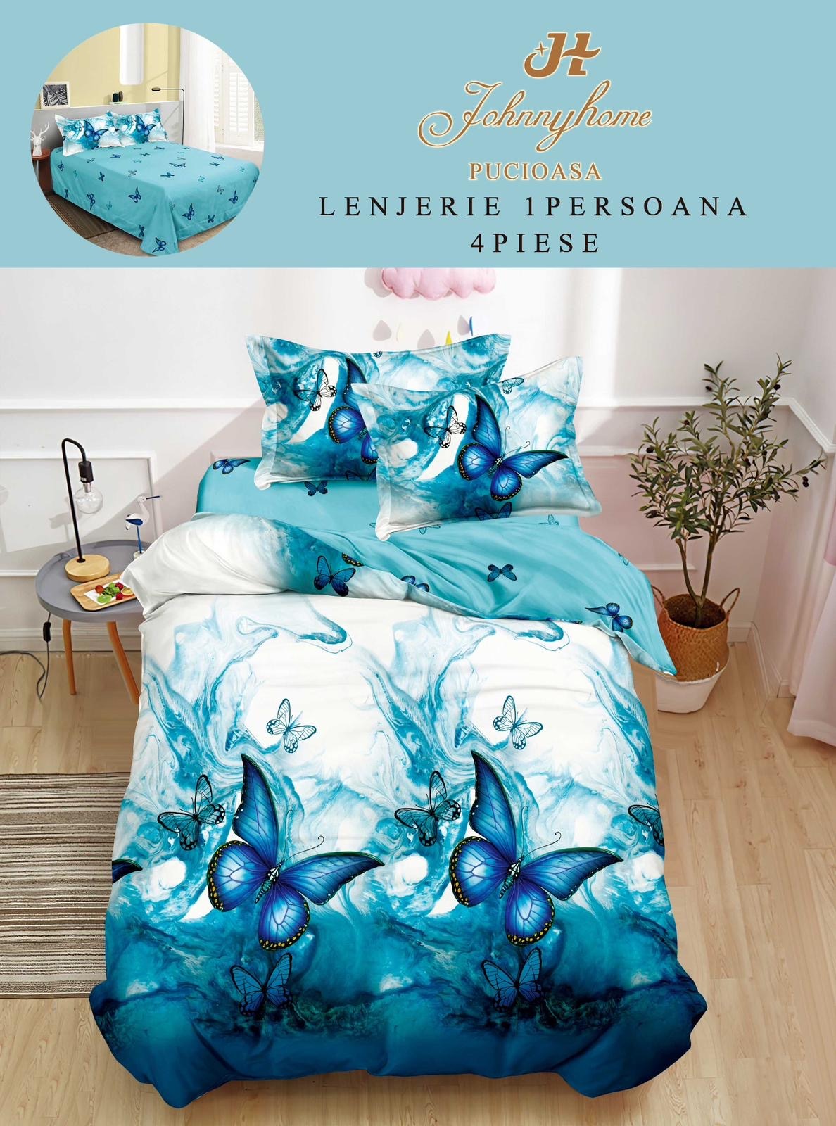 Комплект единично спално бельо 100% памук 4 части Y60-125