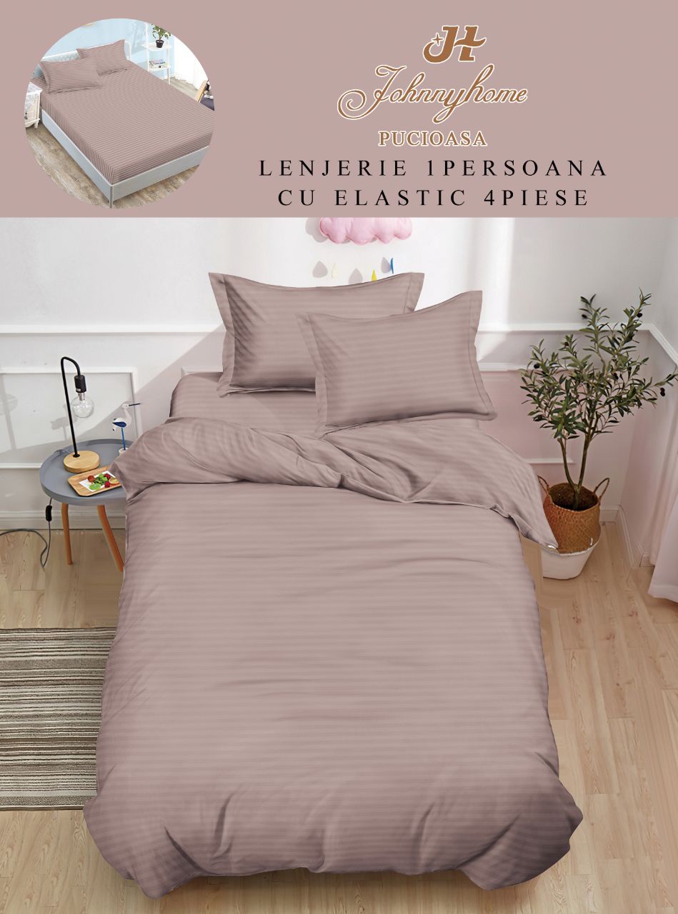 Единично спално бельо с ластик - DY-07