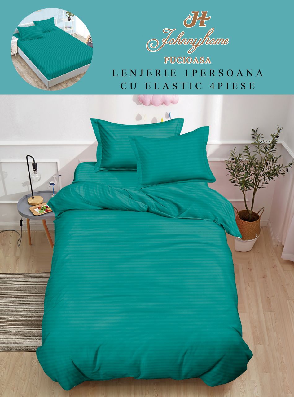Единично спално бельо с ластик - DY-09